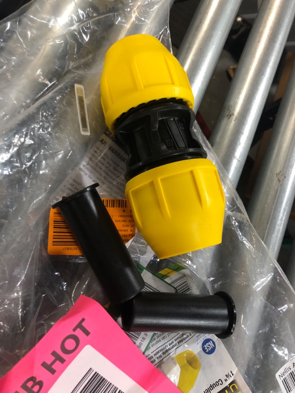 Photo 2 of 1-1/4 in. IPS DR 11 Underground Yellow Poly Gas Pipe Coupler