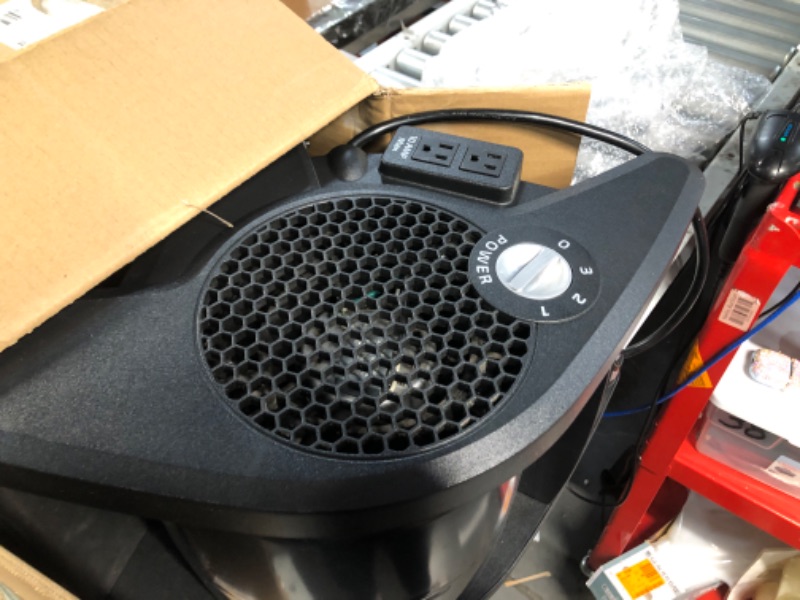 Photo 1 of **MAKE MINIOR NOISE BUT BLOWS GOOD AIR** Lasko High Velocity Pro-Performance Pivoting Utility Fan for Cooling, Ventilating, Exhausting and Drying at Home, Job Site and Work Shop, Black Grey U15617 14.5