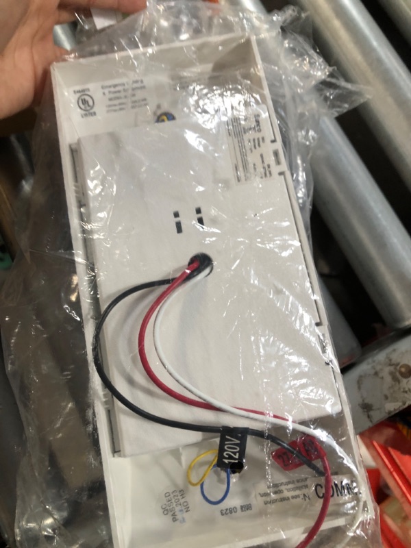 Photo 1 of LED Emergency Light with Battery Backup, Commercial Emergency Light, Two Adjustable Heads Home Power Outage Emergency Light, 120-277V AC, UL Listed 1-Pack