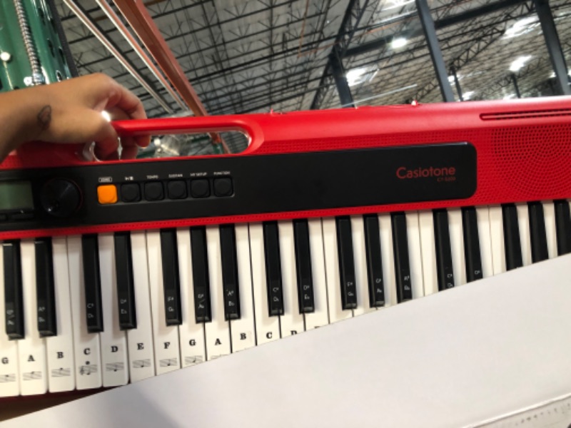 Photo 3 of *NOT TESTED** Casio CT-S200 61-Key Portable Keyboard (Red)