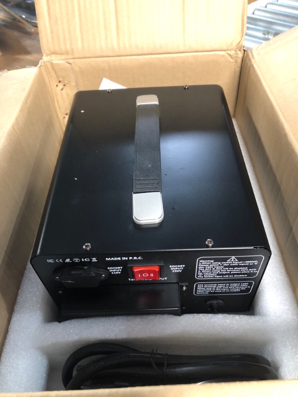 Photo 3 of *NOT TESTED** Cantonape 5000 Watt Voltage Converter Transformer - Heavy Duty Step Up/Down Convert from 110-120 Volt to 220-240 Volt and from 220-240 Volt to 110-120 Volt 5000W PRO