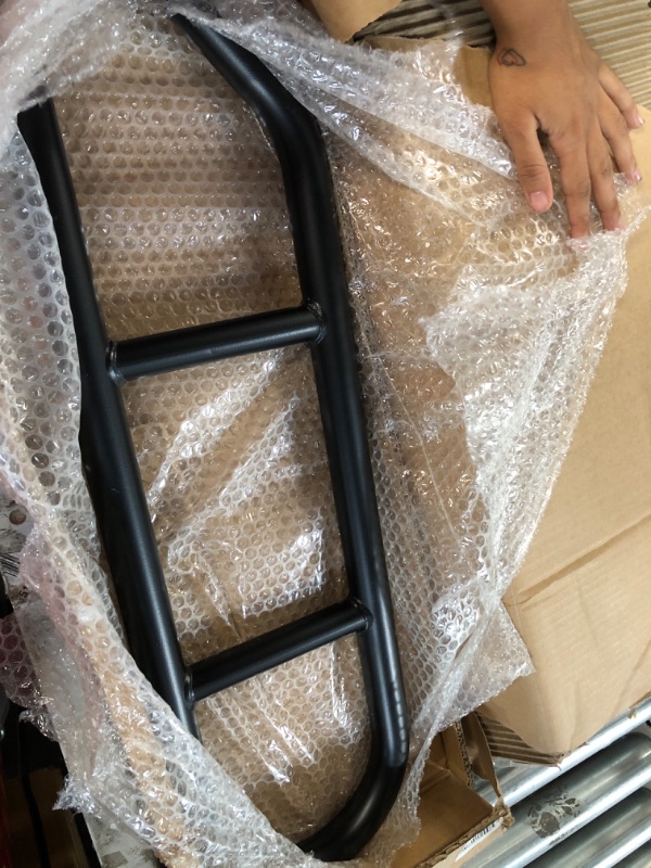 Photo 1 of **NO NAILS** HOUYANG 30Inch Long Wall Mounted Handrail for 1-3 Step Stairs,Diameter ?1.3"Steel Pipe Comfortable Grip,Hand Railing Installed at Entryway from Garage to House Or Deck, Porch 30"Back-1pcs