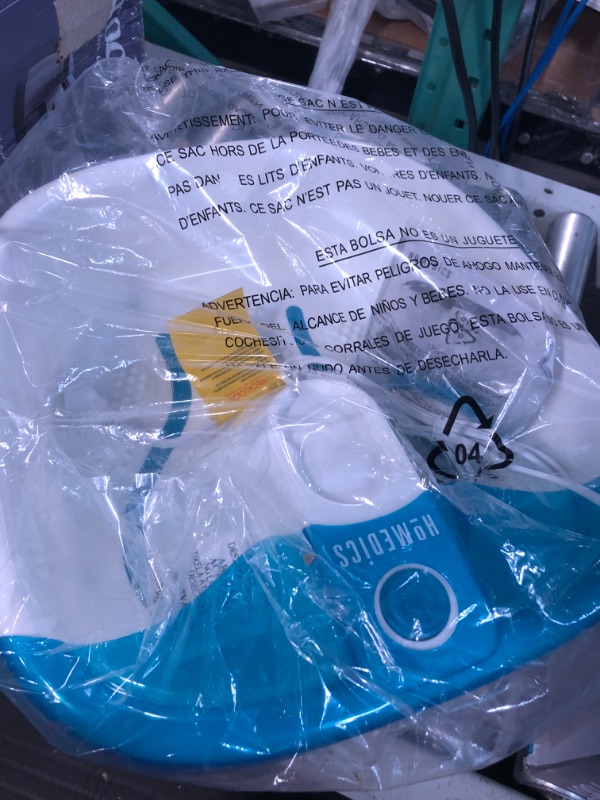 Photo 1 of **NOT TESTED** HoMedics Bubble Mate Foot Spa, Toe Touch Controlled Foot Bath with Invigorating Bubbles and Splash Proof, Raised Massage nodes and Removable Pumice Stone