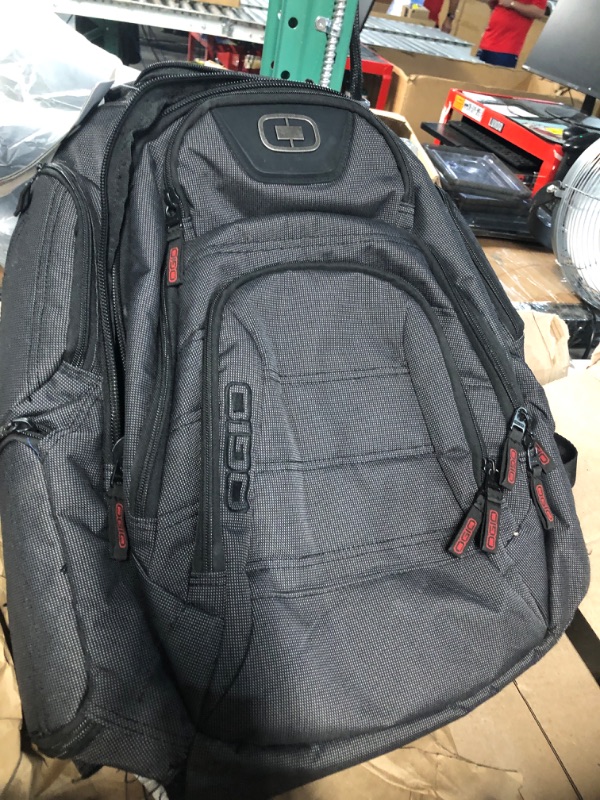 Photo 2 of *STOCK PHOTO REFERENCE ONLY, LITTLE HOLE IN BOTTOM OF BAG** OGIO Renegade Backpack (Renegade , Black Pindot), Large Black Pindot Renegade