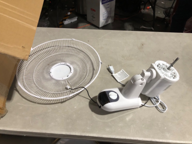 Photo 4 of ***MISSING PARTS - SEE NOTES***
Simple Deluxe Digital Household Wall Mount Fans 16 Inch Adjustable, White