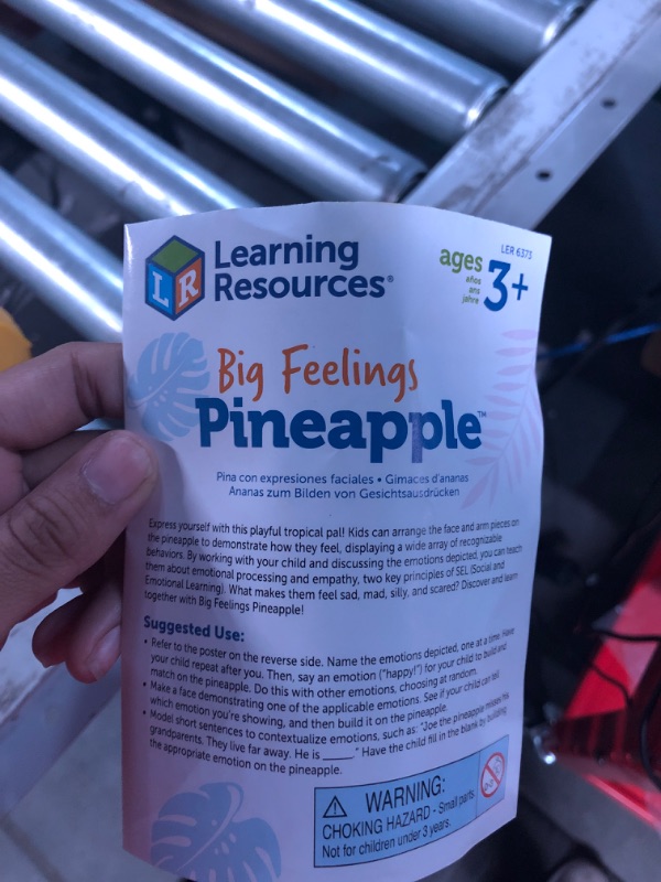 Photo 2 of Learning Resources Big Feelings Pineapple - 30 Pieces, Ages 3+ Social Emotional Learning Toy For Boys and Girls, Body Awareness, Toddler Learning Toys Emotional Toy