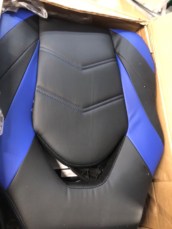 Photo 2 of Gaming Chair Leather Blue Modern