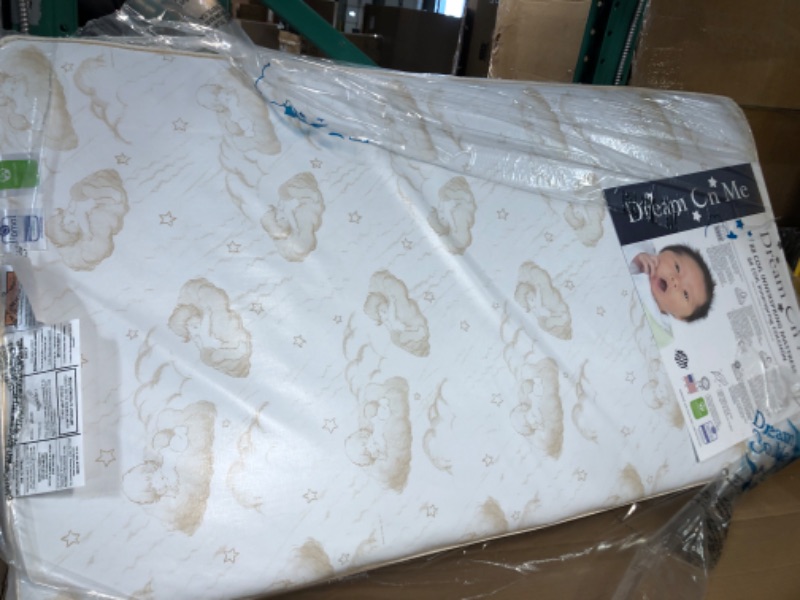 Photo 2 of Dream On Me 2-in-1 Breathable Twilight 5" Spring Coil Crib and Toddler Bed Mattress 