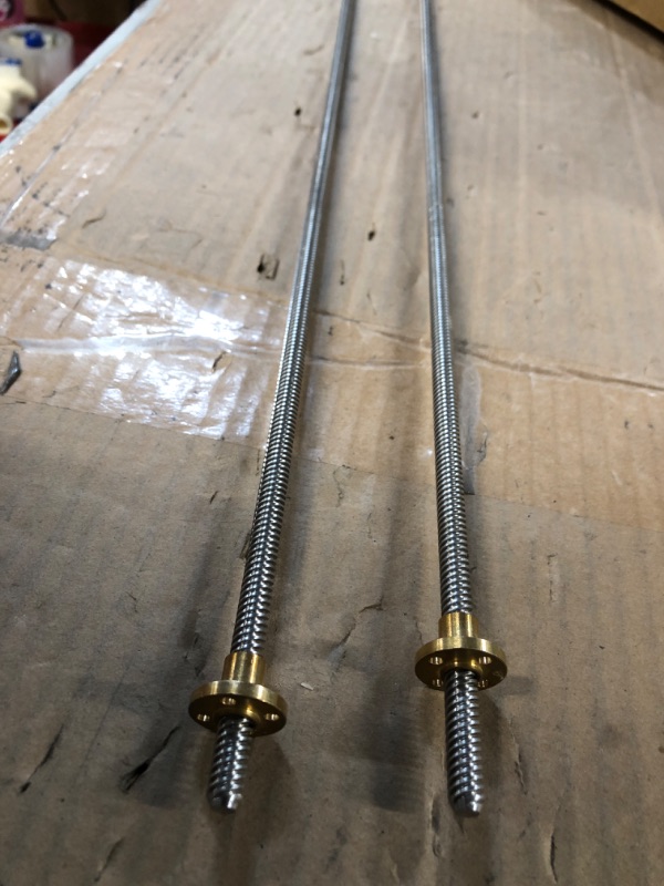 Photo 2 of 2pcs  Lead Screw with Brass Nut 31"