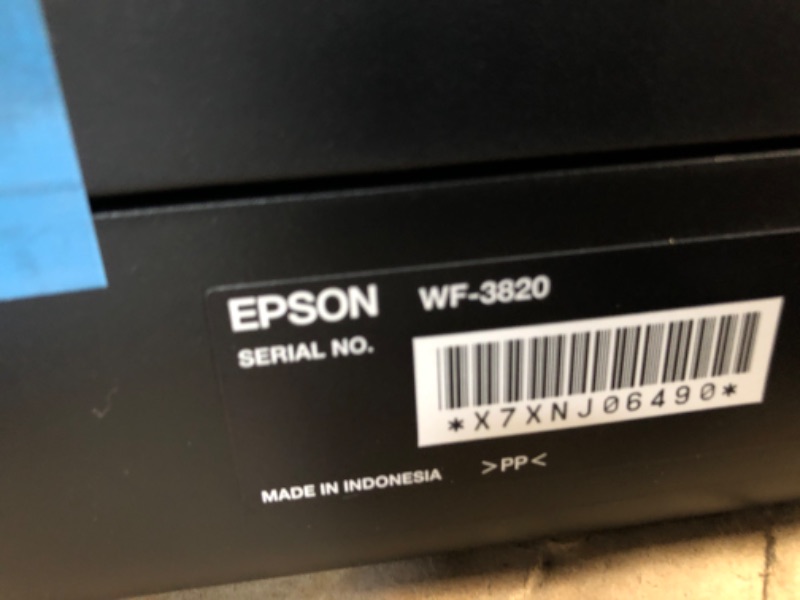 Photo 4 of Epson® Workforce® Pro WF-3820 Wireless Color Inkjet All-in-One Printer, Black Large Workforce Pro WF-3820 - New