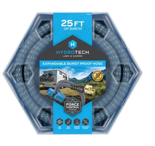 Photo 1 of  HydroTech 5/8 in. Dia x 25 ft. Burst Proof Expandable Garden Water Hose