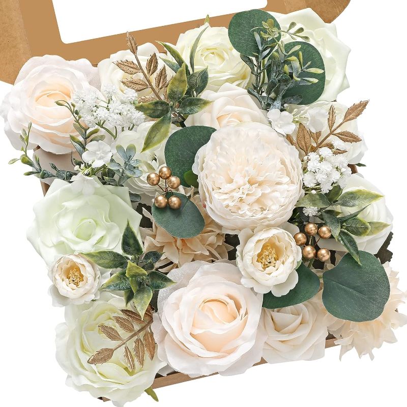 Photo 1 of **STOCK PHOTO JUST REFERENCE**
Serwalin Artificial Flowers White Flowers Fake Wedding Flowers Cake Flowers for Wedding Bouquets Bridal Shower Centerpieces Floral Arrangements Party Fall Decor
