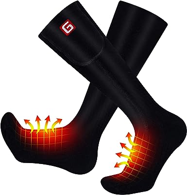 Photo 1 of MMlove Heated Socks for Men Electric Socks Rechargeable,3 Heating Settings Thermal Cotton 