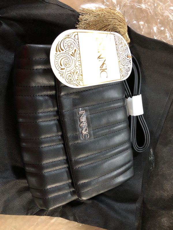 Photo 1 of Intrinsic Faux Leather Crossbody Bag and Shoulder Quilted Purse for Women Black