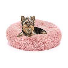 Photo 1 of  Plush Calming Dog Bed, Donut Dog Bed