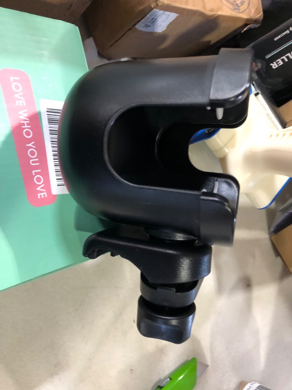 Photo 2 of Guiseapue Stroller Cup Holder with Phone Holder, Universal Bottle Holder for Wheelchair, Walker, Bike, Scooter, Stroller Accessories for Uppababy, Nuna, Bugaboo, Doona Stroller, Gifts for Women, Men Black