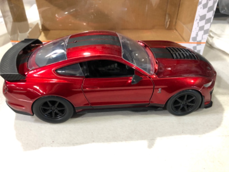 Photo 1 of Big Time Muscle 1:24 2020 Ford Mustang Shelby GT 500 Die-cast Car Candy Red, Toys for Kids and Adults