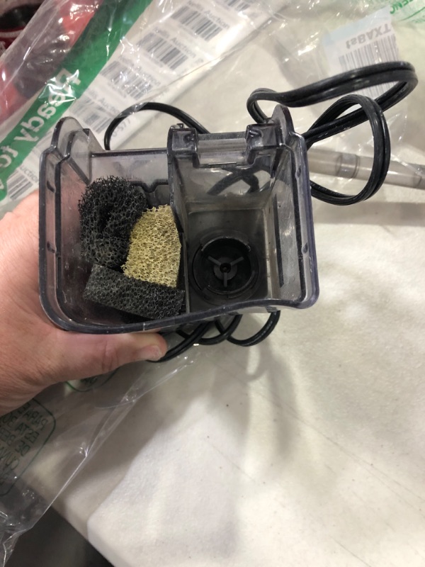 Photo 1 of SILICAR Turtle Tank Filter,Aquarium Waterfall Filter Low Level Water Clean Pump for Small Fish Tank Amphibian Frog Crab Habit, 4W (L)