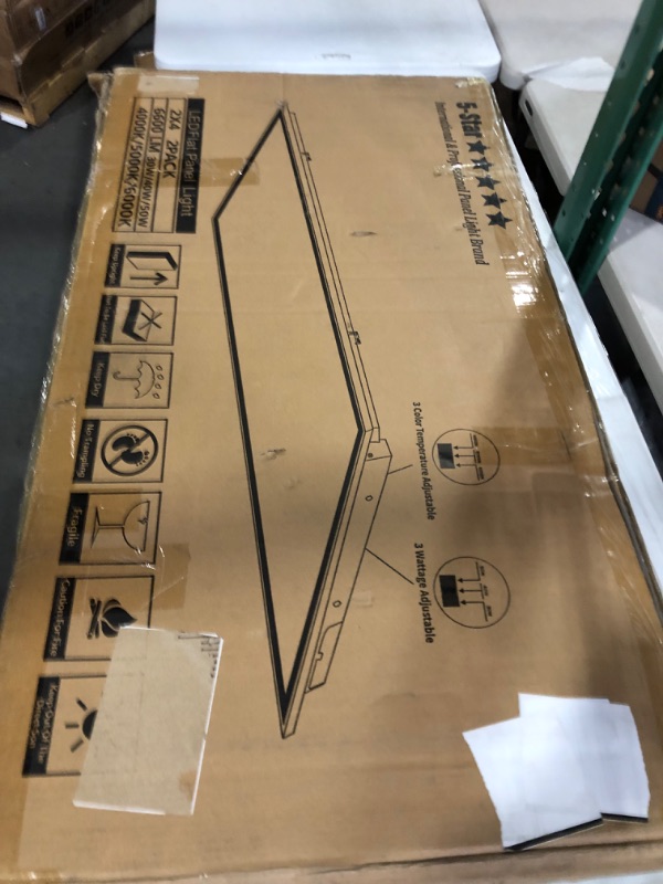 Photo 13 of 2x4 FT LED Flat Panel Light,2 Pack,2x4 LED Light Fixture 6600LM **NOT TESTED**