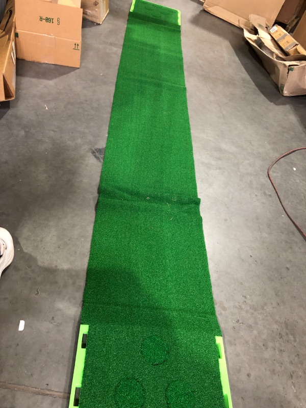 Photo 2 of *SEE NOTES* West Golf: Complete Golf Game | Golf Mat | The Ultimate Portable Golf Pong Putting Game Set Includes 2 Putters, 2 Balls, 12 Hole Covers