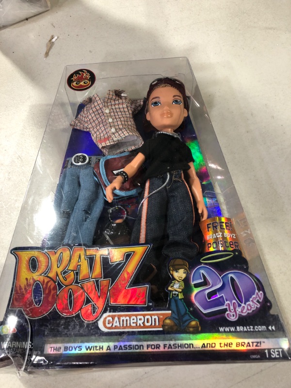 Photo 2 of *SEE NOTES* Bratz 20 Yearz Special Anniversary Edition Original Boy Fashion Cameron with Accessories and Holographic Poster | Collectible Doll