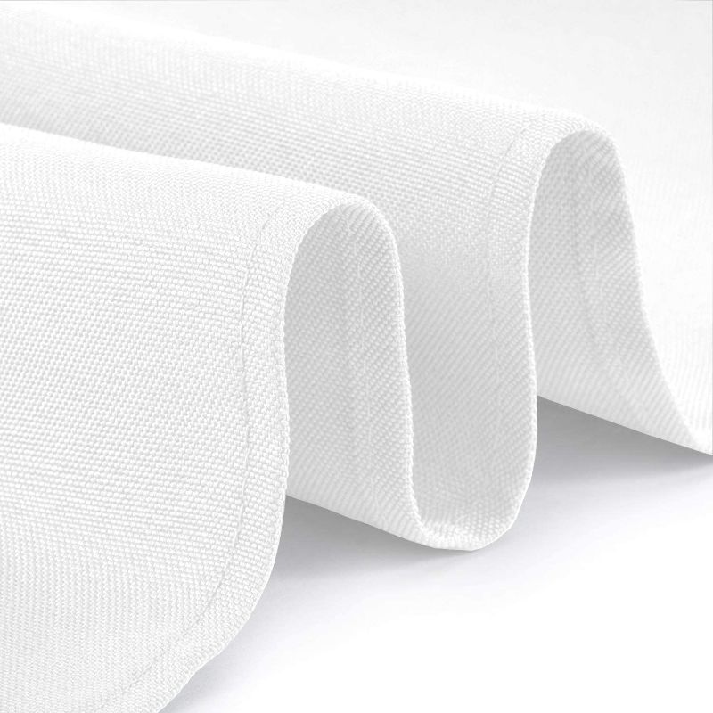 Photo 1 of WEALUXE White Tablecloths for Rectangle Tables 1 OUT OF 10 CLOTHS USED 9 STILL IN PACKAGE 