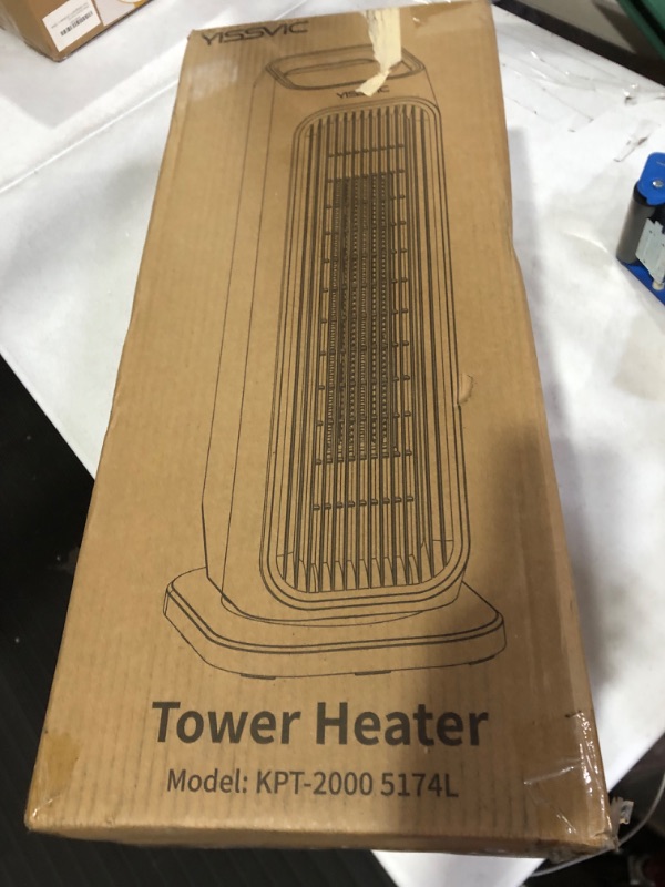 Photo 7 of YISVIC TOWER HEATER ***TURNS ON*** **LOOKS BRAND NEW**