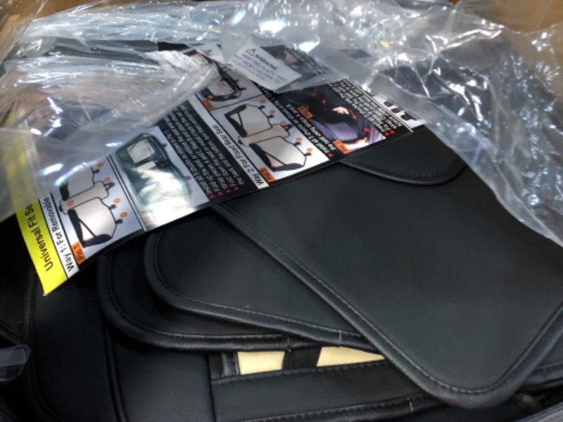 Photo 1 of LUCKYMAN CLUB 5 Car Seat Covers Full Set (Black Full Set)