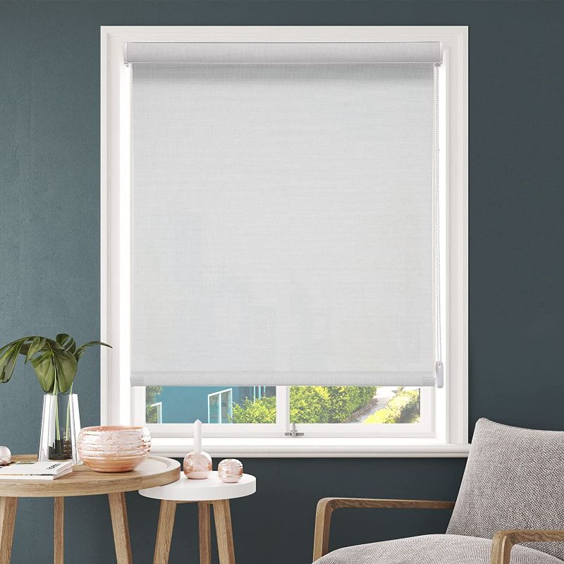 Photo 1 of  Custom Roller Shade Light Filtering Roller Blinds for Windows,Corded Roll Up Shades &Blinds for Bedroom.Roller Shade for Windows Home
