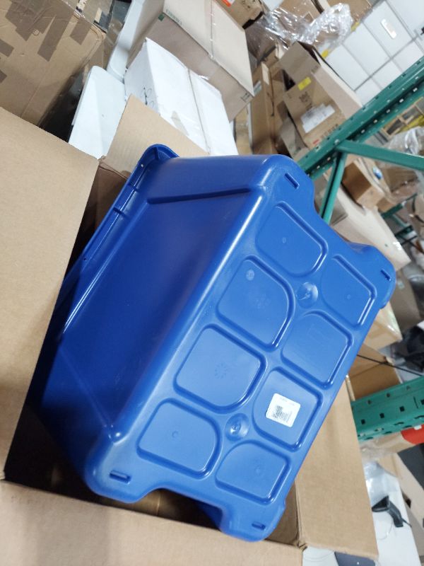 Photo 2 of Rubbermaid Commercial Products, Recycling Bin/Box, Blue ( 14 Gallon Recycling Bin 