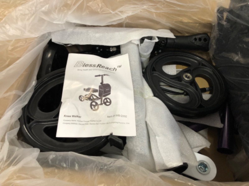 Photo 1 of BlessReach Steerable Knee Walker Deluxe , Purple