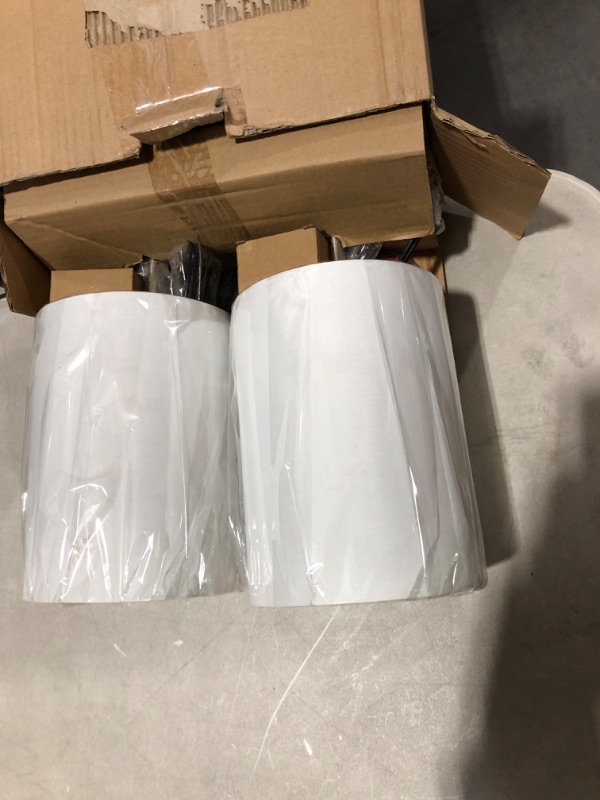 Photo 1 of  Set of 2 Touch White Table Lamps ***NOT TESTED*** **LOOK BRAND NEW**