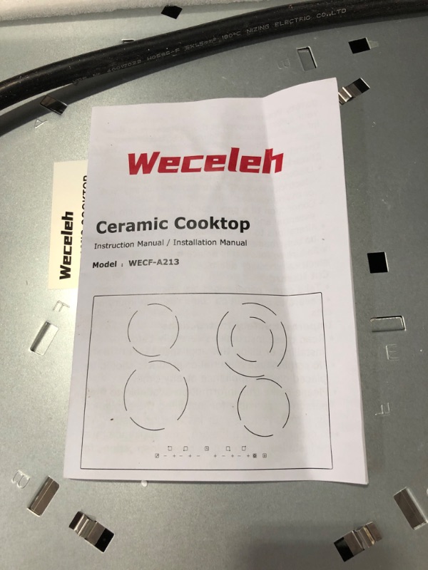 Photo 2 of **MINOR SCRATCH MARKS**
Weceleh Electric Cooktop 30 Inch, Built-in Ceramic Cooktop 