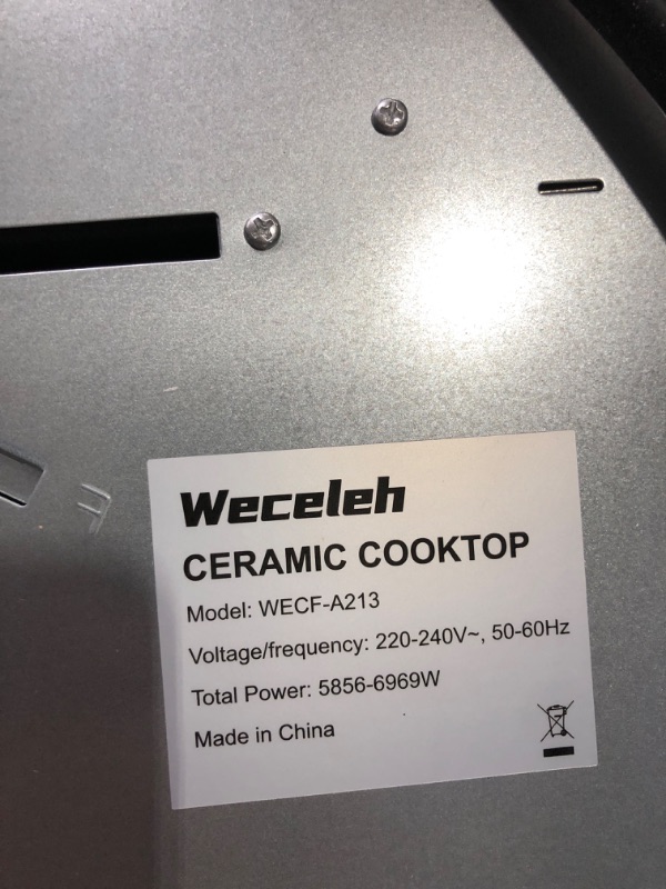 Photo 3 of **MINOR SCRATCH MARKS**
Weceleh Electric Cooktop 30 Inch, Built-in Ceramic Cooktop 