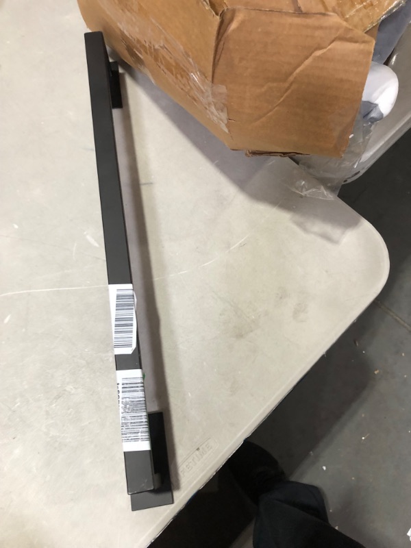 Photo 1 of  24 Inch Black Single Towel Bar Rack,  Stainless Steel Bathroom Towel Bar 