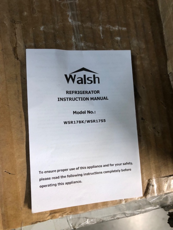 Photo 2 of Walsh WSR17S5 Compact Refrigerator, 1.7 Cu.Ft Single Door Fridge,