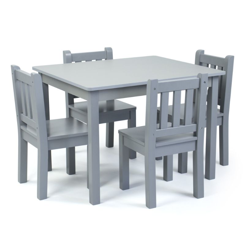 Photo 1 of Humble Crew Camden Grey 5pc Toddler Table and Chair