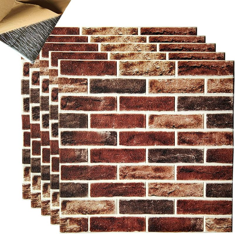 Photo 1 of *SEE NOTES* POPPAP 3D Wallpaper, 26sqft. Faux Brick Wall Panels 