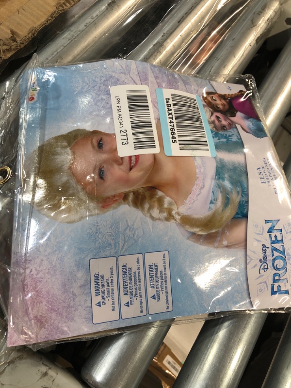 Photo 2 of Disguise Girls Frozen Elsa Wig One Size