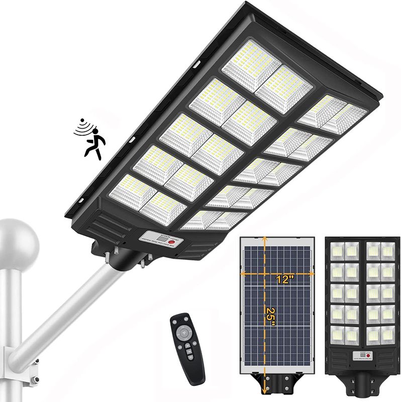 Photo 1 of INSDEA 1200W Solar Street Light Motion Sensor, 