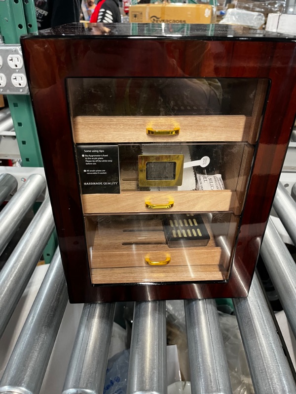 Photo 5 of **SEE NOTES** Woodronic Cigar Humidor Cabinet with Digital Hygrometer for 100 to 150 Counts