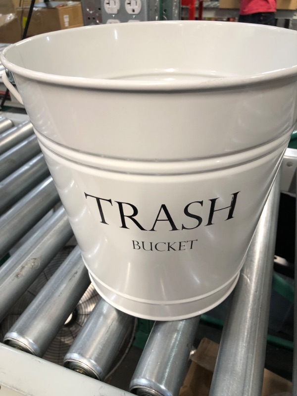 Photo 3 of **USED** 'Trash Bucket' White Pail