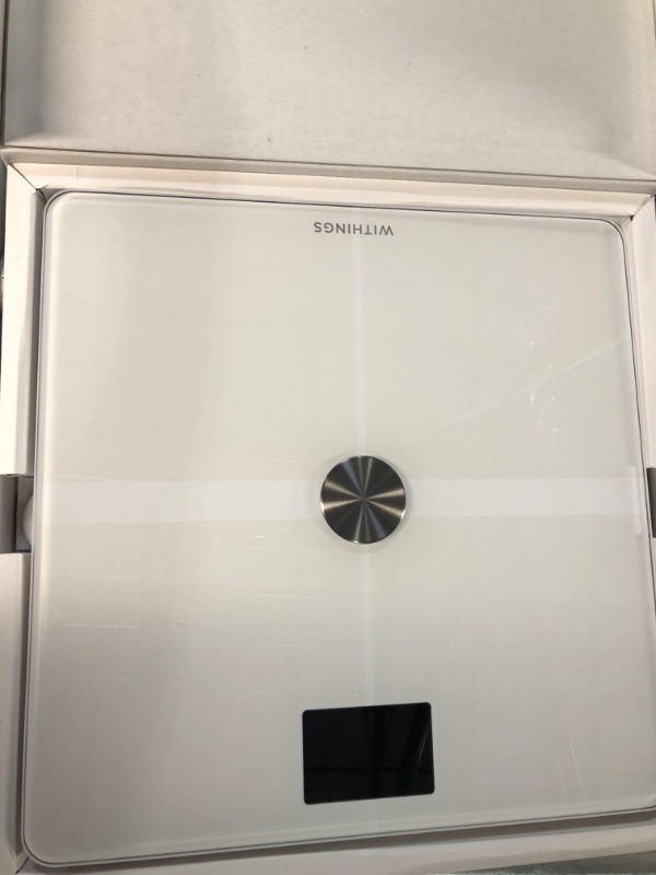 Photo 2 of **USED/UNABLE TO FULL TEST WITH WIFI**
Withings Body+ - Digital Wi-Fi Smart Scale with Automatic Smartphone App Sync, Full Body Composition Including, Body Fat