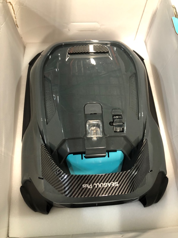 Photo 3 of (PARTS ONLY) AIPER Seagull Plus Cordless Pool Vacuum, Robotic Pool Cleaner Lasts 110 Min, Stronger Power Suction, LED Indicator, Ideal for Above/In-Ground Flat Pools up to 60 Feet Gray