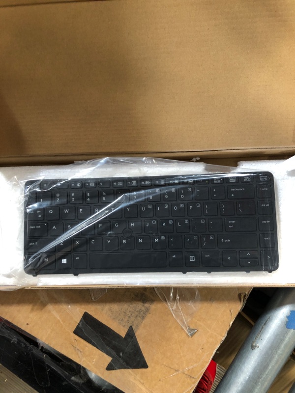 Photo 2 of New US Black Keyboard Without Frame With Pointer For HP ProBook 640 G1 645 G1 736653-001 738688-001