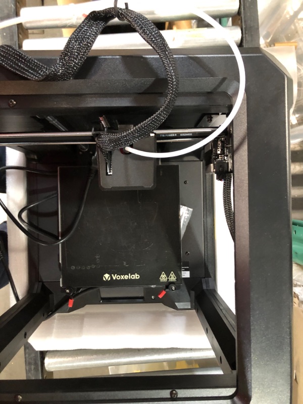 Photo 6 of Voxelab Aries 3D Pinter, Dual Z-axis Rails & Fully Assembled Semi-auto Leveling FDM Printer with Filament Sensor, Carborundum Glass Platform, Printing Size 200 x200 x 200 mm