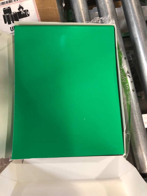 Photo 2 of 2 Pocket Glossy Laminated Green Paper Folders, Letter Size, 25 Pack