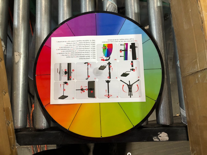 Photo 2 of 16 Inch Prize Wheel - Spinning Wheel with Folding Tripod