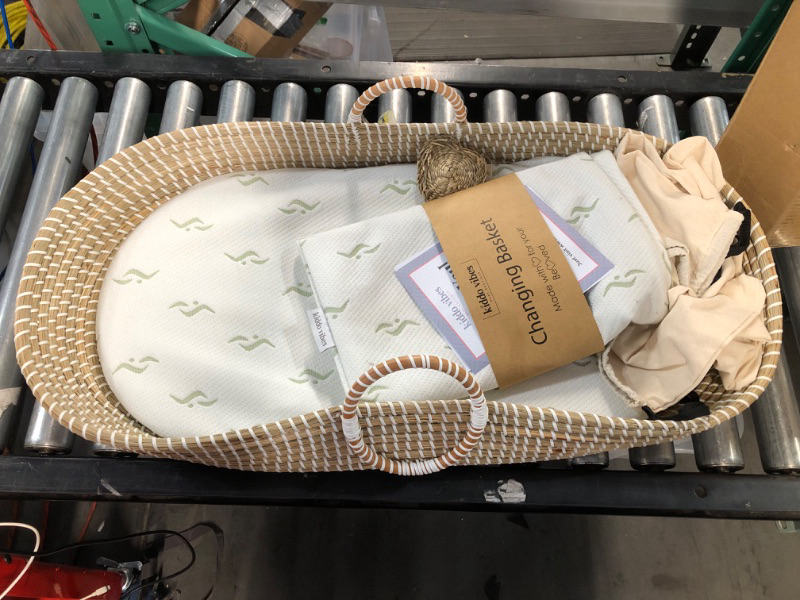 Photo 3 of Baby Changing Basket - with Thick Pad & 3 Waterproof Bamboo Jacquard Covers