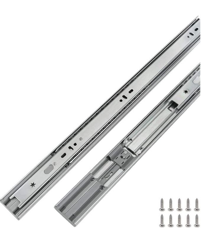 Photo 1 of 1 Pairs Soft-Close Drawer Slides 20 Inch Full Extension and Ball Bearing Cabinet Drawer Slides - LONTAN SL4502S3-20 Heavy Duty Dresser Drawer Slides 100lb Capacity